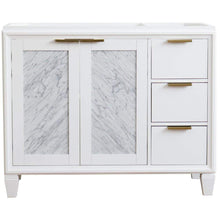 Load image into Gallery viewer, Bellaterra Home Vanity BellaTerra Home 42&quot; Single sink vanity in White finish - Left door- Cabinet only 400990-42L-WH