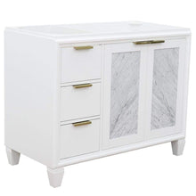 Load image into Gallery viewer, Bellaterra Home Vanity BellaTerra Home 42&quot; Single sink vanity in White finish - Right door- Cabinet only 400990-42R-WH
