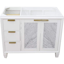 Load image into Gallery viewer, Bellaterra Home Vanity BellaTerra Home 42&quot; Single sink vanity in White finish - Right door- Cabinet only 400990-42R-WH