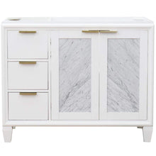 Load image into Gallery viewer, Bellaterra Home Vanity BellaTerra Home 42&quot; Single sink vanity in White finish - Right door- Cabinet only 400990-42R-WH
