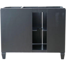 Load image into Gallery viewer, Bellaterra Home Vanity BellaTerra Home 43&quot; Single vanity in Black finish with Black galaxy and oval sink- Left door/Left sink 400990-43L-BL-BGOL