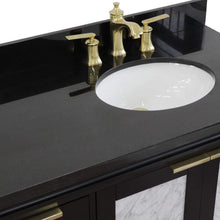 Load image into Gallery viewer, Bellaterra Home Vanity BellaTerra Home 43&quot; Single vanity in Black finish with Black galaxy and oval sink- Right door/Right sink 400990-43R-BL-BGOR