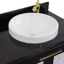 Load image into Gallery viewer, Bellaterra Home Vanity BellaTerra Home 43&quot; Single vanity in Black finish with Black galaxy and round sink- Right door/Right sink 400990-43R-BL-BGRDR