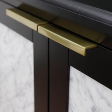 Load image into Gallery viewer, Bellaterra Home Vanity BellaTerra Home 43&quot; Single vanity in Black finish with Gray granite and oval sink- Left door/Left sink 400990-43L-BL-GYOL