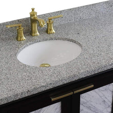 Load image into Gallery viewer, Bellaterra Home Vanity BellaTerra Home 43&quot; Single vanity in Black finish with Gray granite and oval sink- Left door/Left sink 400990-43L-BL-GYOL