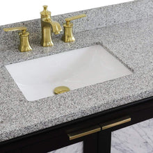 Load image into Gallery viewer, Bellaterra Home Vanity BellaTerra Home 43&quot; Single vanity in Black finish with Gray granite and rectangle sink- Left door/Left sink 400990-43L-BL-GYRL