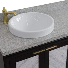 Load image into Gallery viewer, Bellaterra Home Vanity BellaTerra Home 43&quot; Single vanity in Black finish with Gray granite and round sink- Left door/Left sink  400990-43L-BL-GYRDL