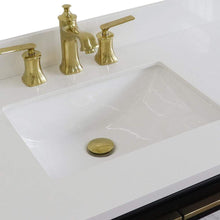 Load image into Gallery viewer, Bellaterra Home Vanity BellaTerra Home 43&quot; Single vanity in Black finish with White quartz and rectangle sink- Left door/Left sink 400990-43L-BL-WERL