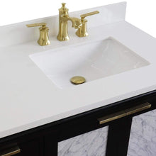 Load image into Gallery viewer, Bellaterra Home Vanity BellaTerra Home 43&quot; Single vanity in Black finish with White quartz and rectangle sink- Right door/Right sink 400990-43R-BL-WERR