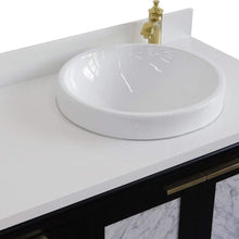 Load image into Gallery viewer, Bellaterra Home Vanity BellaTerra Home 43&quot; Single vanity in Black finish with White quartz and round sink- Right door/Right sink 400990-43R-BL-WERDR