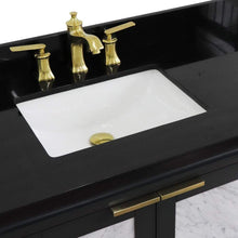 Load image into Gallery viewer, Bellaterra Home Vanity BellaTerra Home  43&quot; Single vanity in Dark Gray finish with Black galaxy and rectangle sink- Left door/Left sink 400990-43L-DG-BGRL
