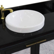 Load image into Gallery viewer, Bellaterra Home Vanity BellaTerra Home 43&quot; Single vanity in Dark Gray finish with Black galaxy and round sink- Left door/Left sink 400990-43L-DG-BGRDL
