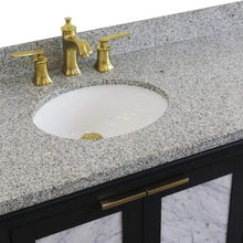 Load image into Gallery viewer, Bellaterra Home Vanity BellaTerra Home 43&quot; Single vanity in Dark Gray finish with Gray granite and oval sink- Left door/Left sink 400990-43L-DG-GYOL