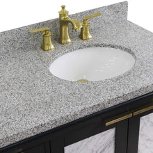 Load image into Gallery viewer, Bellaterra Home Vanity BellaTerra Home 43&quot; Single vanity in Dark Gray finish with Gray granite and oval sink- Right door/Right sink 400990-43R-DG-GYOR
