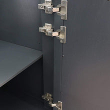 Load image into Gallery viewer, Bellaterra Home Vanity BellaTerra Home 43&quot; Single vanity in Dark Gray finish with Gray granite and rectangle sink- Left door/Left sink 400990-43L-DG-GYRL
