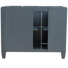 Load image into Gallery viewer, Bellaterra Home Vanity BellaTerra Home 43&quot; Single vanity in Dark Gray finish with Gray granite and rectangle sink- Left door/Left sink 400990-43L-DG-GYRL