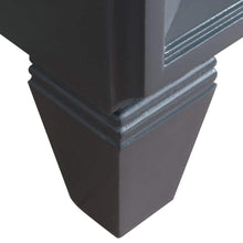 Load image into Gallery viewer, Bellaterra Home Vanity BellaTerra Home 43&quot; Single vanity in Dark Gray finish with Gray granite and rectangle sink- Left door/Left sink 400990-43L-DG-GYRL