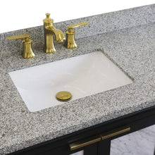Load image into Gallery viewer, Bellaterra Home Vanity BellaTerra Home 43&quot; Single vanity in Dark Gray finish with Gray granite and rectangle sink- Left door/Left sink 400990-43L-DG-GYRL