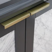 Load image into Gallery viewer, Bellaterra Home Vanity BellaTerra Home 43&quot; Single vanity in Dark Gray finish with Gray granite and rectangle sink- Left door/Left sink 400990-43L-DG-GYRL