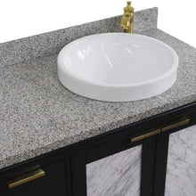 Load image into Gallery viewer, Bellaterra Home Vanity BellaTerra Home 43&quot; Single vanity in Dark Gray finish with Gray granite and round sink- Right door/Right sink 400990-43R-DG-GYRDR