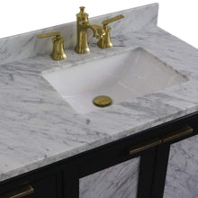 Load image into Gallery viewer, Bellaterra Home Vanity BellaTerra Home 43&quot; Single vanity in Dark Gray finish with White Carrara and rectangle sink- Right door/Right sink 400990-43R-DG-WMRR