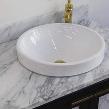 Load image into Gallery viewer, Bellaterra Home Vanity BellaTerra Home 43&quot; Single vanity in Dark Gray finish with White Carrara and round sink- Right door/Right sink 400990-43R-DG-WMRDR