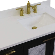 Load image into Gallery viewer, Bellaterra Home Vanity BellaTerra Home 43&quot; Single vanity in Dark Gray finish with White quartz and rectangle sink- Right door/Right sink 400990-43R-DG-WERR