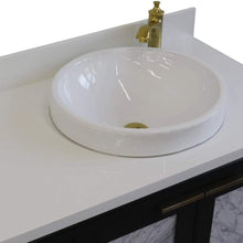 Load image into Gallery viewer, Bellaterra Home Vanity BellaTerra Home 43&quot; Single vanity in Dark Gray finish with White quartz and round sink- Right door/Right sink 400990-43R-DG-WERDR