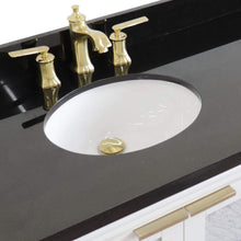 Load image into Gallery viewer, Bellaterra Home Vanity BellaTerra Home 43&quot; Single vanity in White finish with Black galaxy and oval sink- Left door/Left sink 400990-43L-WH-BGOL