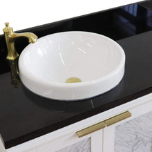 Load image into Gallery viewer, Bellaterra Home Vanity BellaTerra Home 43&quot; Single vanity in White finish with Black galaxy and round sink- Left door/Left sink 400990-43L-WH-BGRDL