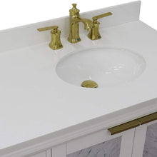 Load image into Gallery viewer, Bellaterra Home Vanity BellaTerra Home 43&quot; Single vanity in White finish with White quartz and oval sink- Right door/Right sink 400990-43R-WH-WEOR