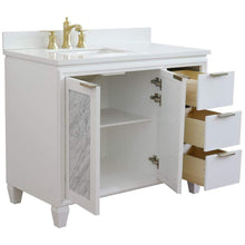 Load image into Gallery viewer, Bellaterra Home Vanity BellaTerra Home 43&quot; Single vanity in White finish with White quartz and rectangle sink- Left door/Left sink 400990-43L-WH-WERL