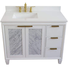 Load image into Gallery viewer, Bellaterra Home Vanity BellaTerra Home 43&quot; Single vanity in White finish with White quartz and rectangle sink- Left door/Left sink 400990-43L-WH-WERL
