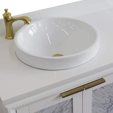 Load image into Gallery viewer, Bellaterra Home Vanity BellaTerra Home 43&quot; Single vanity in White finish with White quartz and round sink- Left door/Left sink 400990-43L-WH-WERDL