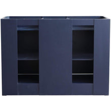 Load image into Gallery viewer, Bellaterra Home Vanity BellaTerra Home 48&quot; Double sink vanity in Blue finish - cabinet only 400700-48D-BU