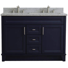 Load image into Gallery viewer, Bellaterra Home Vanity BellaTerra Home 48&quot; Double sink vanity in Blue finish with Gray granite and rectangle sink 400700-49D-BU-GYR