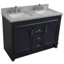 Load image into Gallery viewer, Bellaterra Home Vanity BellaTerra Home 48&quot; Double sink vanity in Dark Gray finish with Gray granite and rectangle sink  400700-49D-DG-GYR