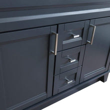 Load image into Gallery viewer, Bellaterra Home Vanity BellaTerra Home 48&quot; Double sink vanity in Dark Gray finish with Gray granite and rectangle sink  400700-49D-DG-GYR