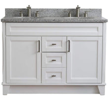 Load image into Gallery viewer, Bellaterra Home Vanity BellaTerra Home 48&quot; Double sink vanity in White finish with Gray granite and oval sink 400700-49D-WH-GYO