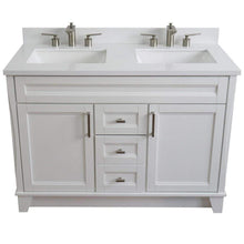 Load image into Gallery viewer, Bellaterra Home Vanity BellaTerra Home 48&quot; Double sink vanity in White finish with White quartz and rectangle sink 400700-49D-WH-WER