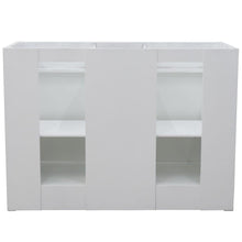 Load image into Gallery viewer, Bellaterra Home Vanity BellaTerra Home 48&quot; Double sink vanity in White finish with White quartz and rectangle sink 400700-49D-WH-WER