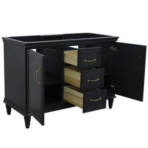 Bellaterra Home Vanity BellaTerra Home 48" Double  vanity in Dark Gray- cabinet only 400800-48D-DG