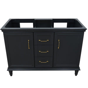 Bellaterra Home Vanity BellaTerra Home 48" Double  vanity in Dark Gray- cabinet only 400800-48D-DG