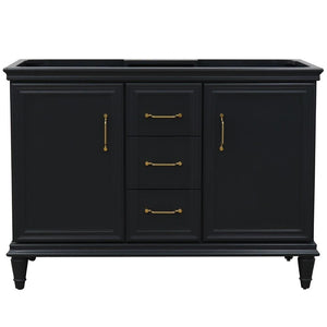 Bellaterra Home Vanity BellaTerra Home 48" Double  vanity in Dark Gray- cabinet only 400800-48D-DG