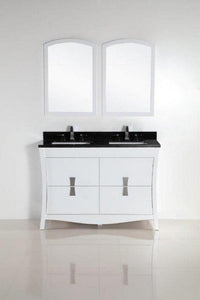 Bellaterra Home Vanity BellaTerra Home 48 in. Double sink vanity with Black Galaxy Top 500701-48D-BG