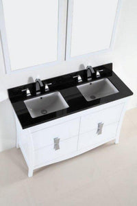 Bellaterra Home Vanity BellaTerra Home 48 in. Double sink vanity with Black Galaxy Top 500701-48D-BG