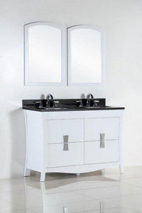 Bellaterra Home Vanity BellaTerra Home 48 in. Double sink vanity with Black Galaxy Top 500701-48D-BG