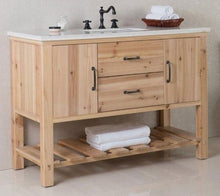 Load image into Gallery viewer, Bellaterra Home Vanity BellaTerra Home 48 in Single Sink Vanity-Solid fir-Natural 6004-48-NL-JW