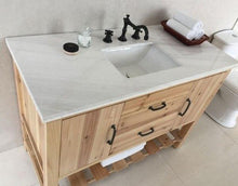 Load image into Gallery viewer, Bellaterra Home Vanity BellaTerra Home 48 in Single Sink Vanity-Solid fir-Natural 6004-48-NL-JW