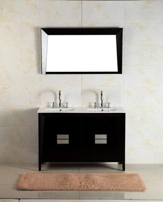 Bellaterra Home Vanity BellaTerra Home 48-inch Double Sink Vanity 500410-ES-WH-48D